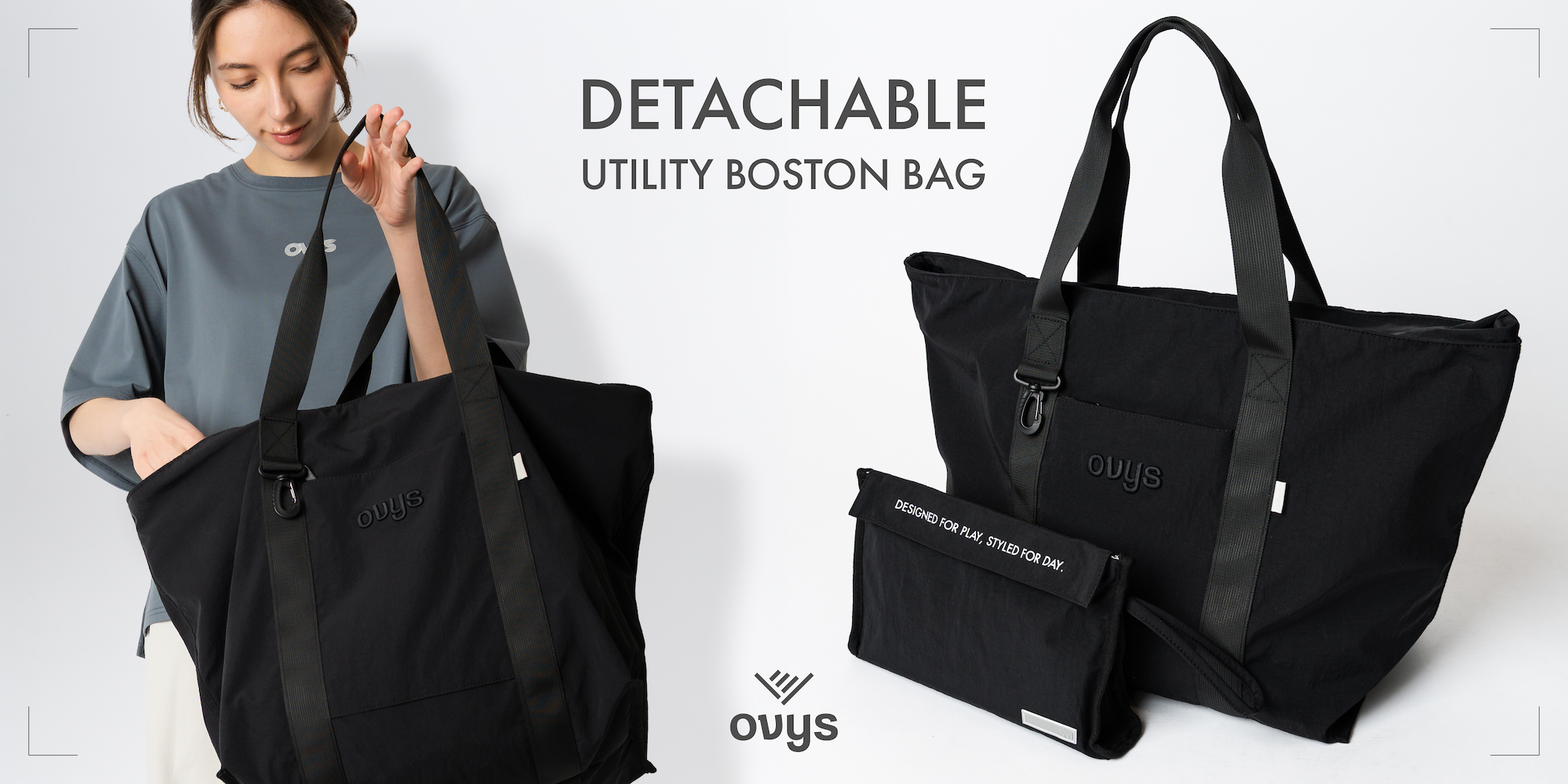 ovys オーヴィーズ ユーティリティ ボストンバッグ 26ss WOMENS – ovys(オーヴィーズ)