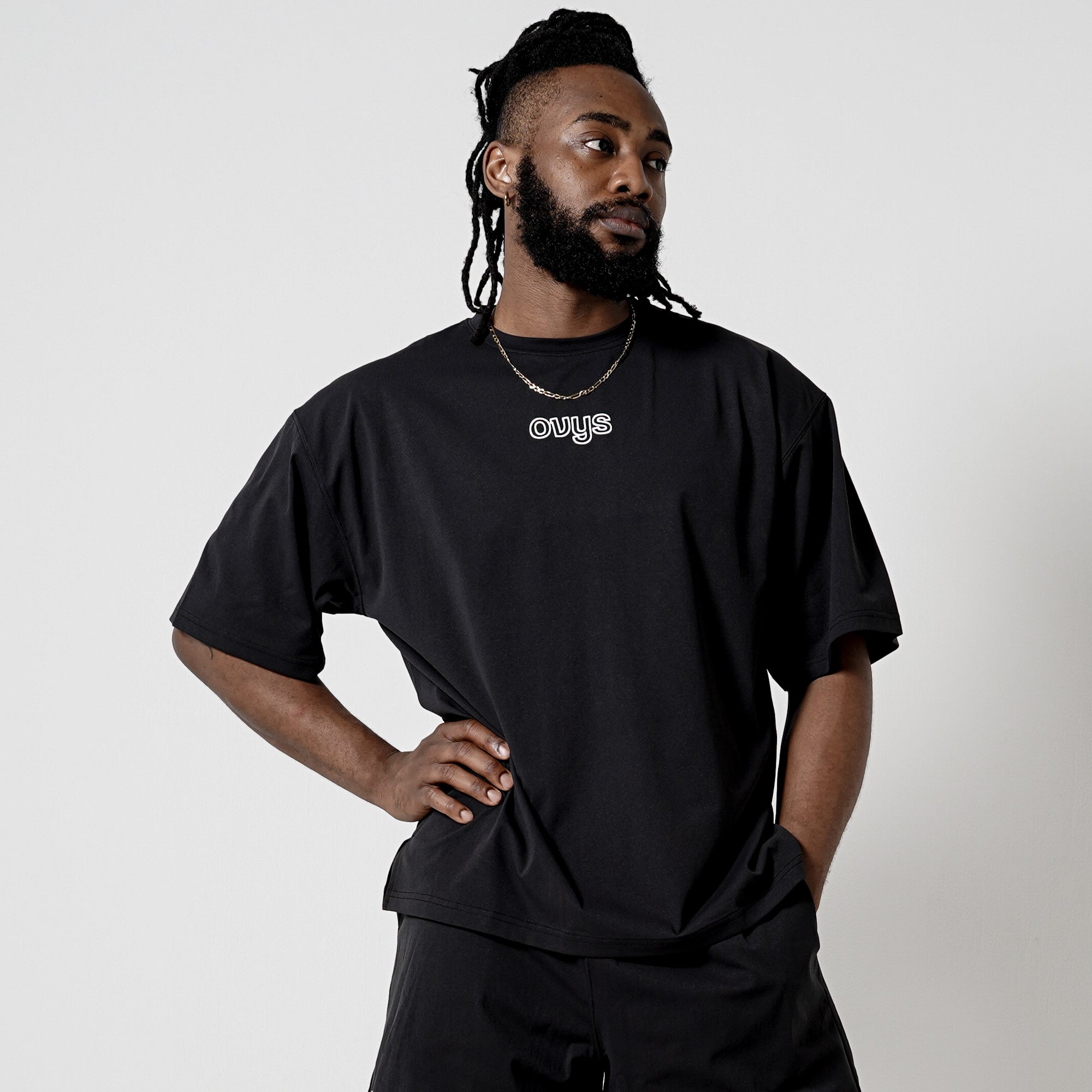 メンズ【ovys公式】メタドライ天竺オーバーサイズTシャツ／META DRY