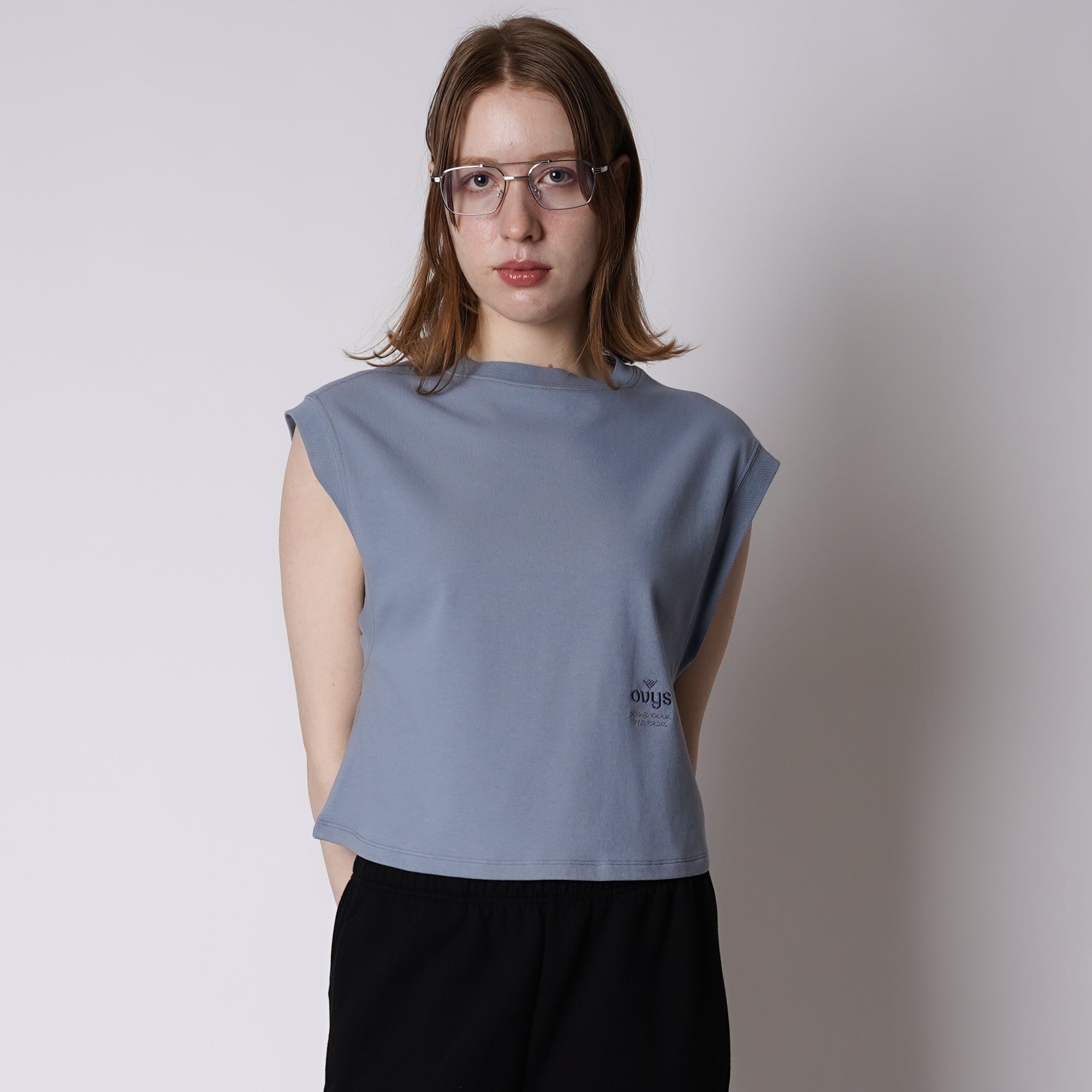 WMNS C-MESH SLEEVELESS SHORT SHIRT – ovys(オーヴィーズ)