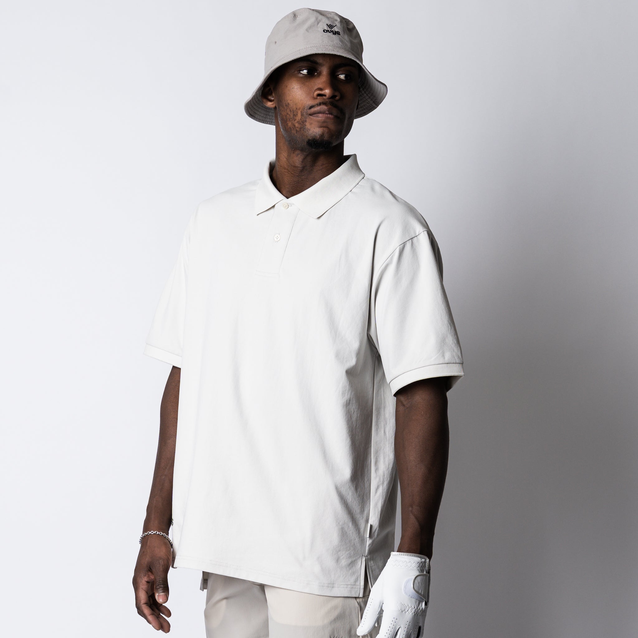 META OVERSIZED SLIT POLO SHIRT – ovys(オーヴィーズ)