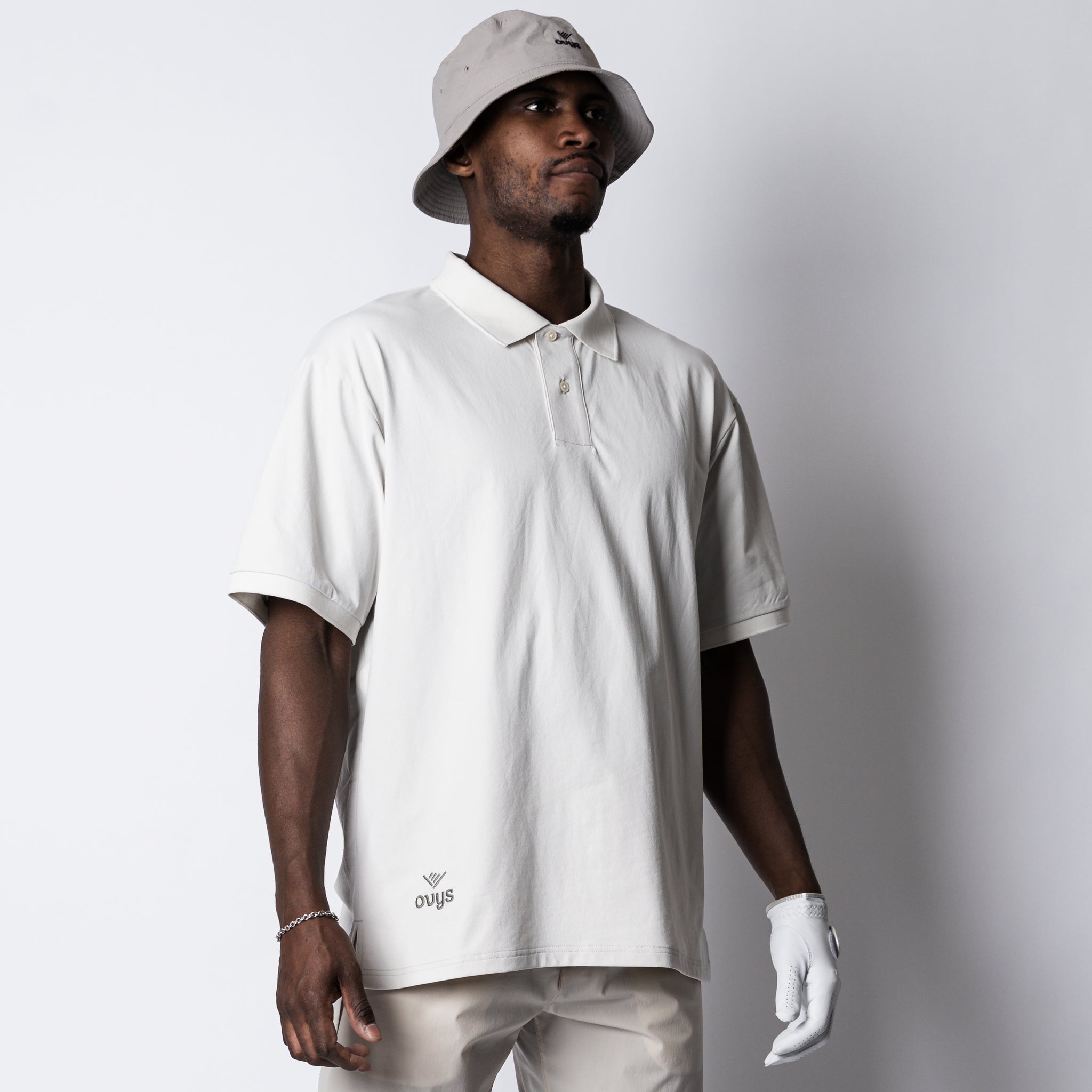 META OVERSIZED SLIT POLO SHIRT – ovys(オーヴィーズ)