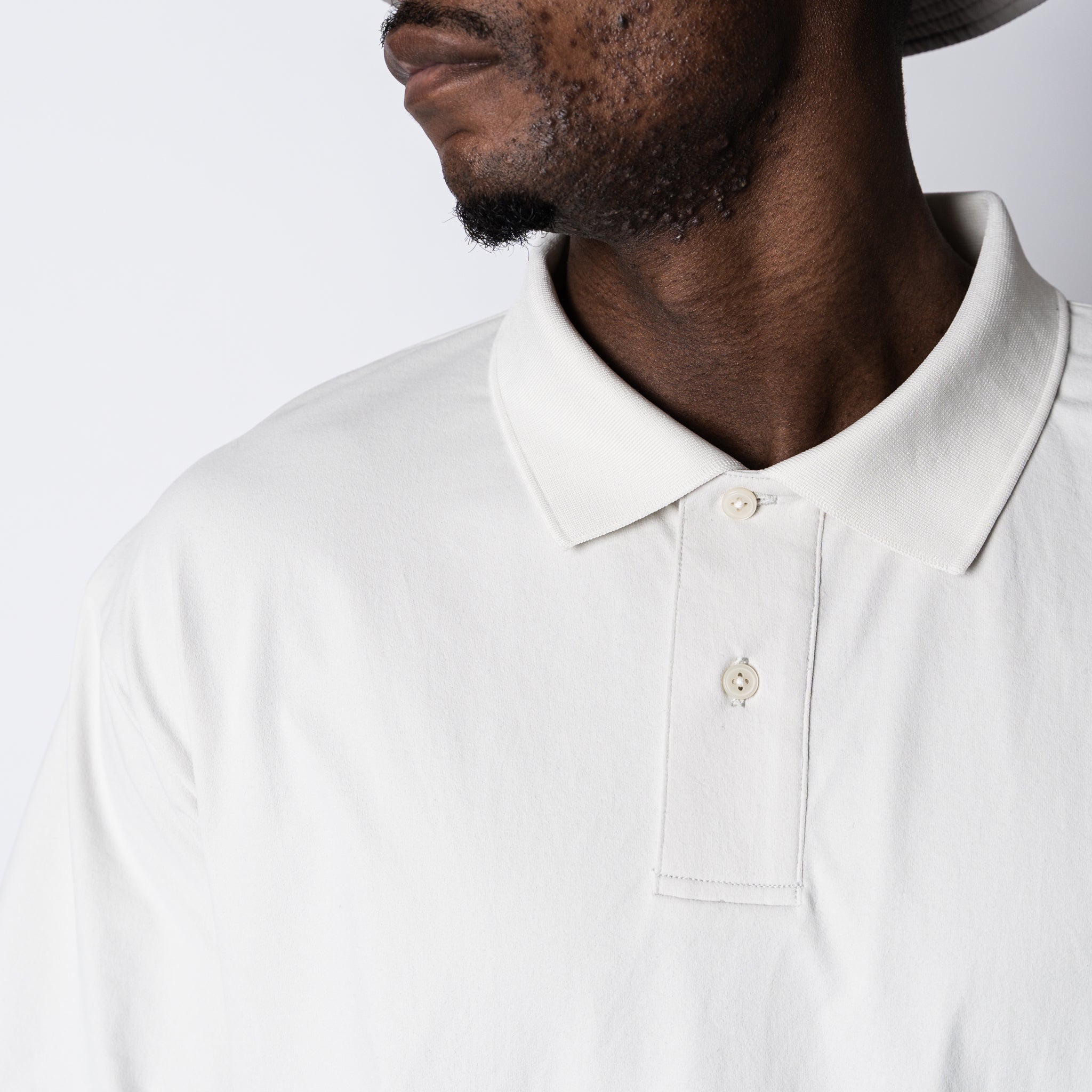 META OVERSIZED SLIT POLO SHIRT – ovys(オーヴィーズ)