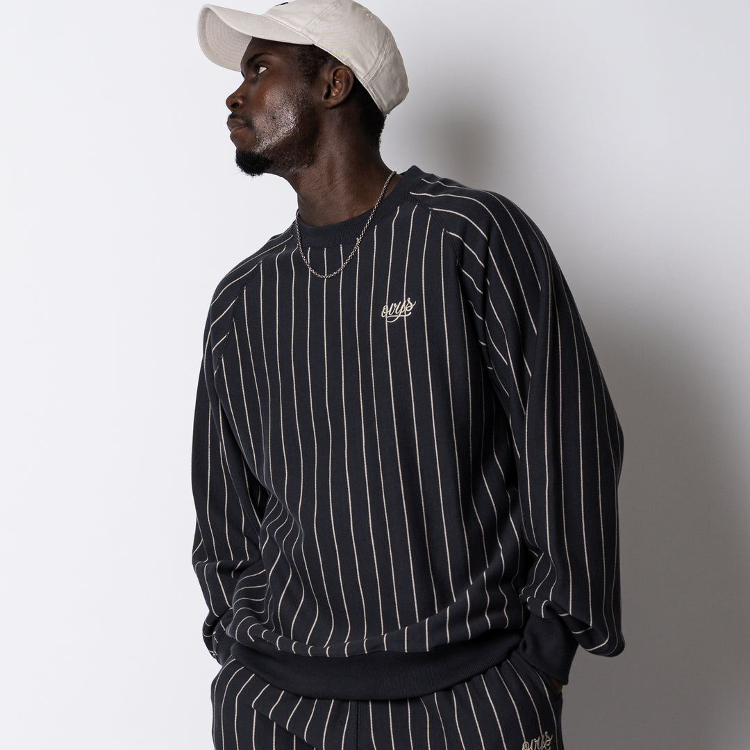 STRIPE SWEAT CREW NECK