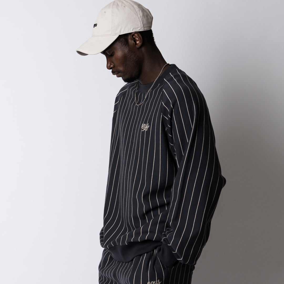 STRIPE SWEAT CREW NECK