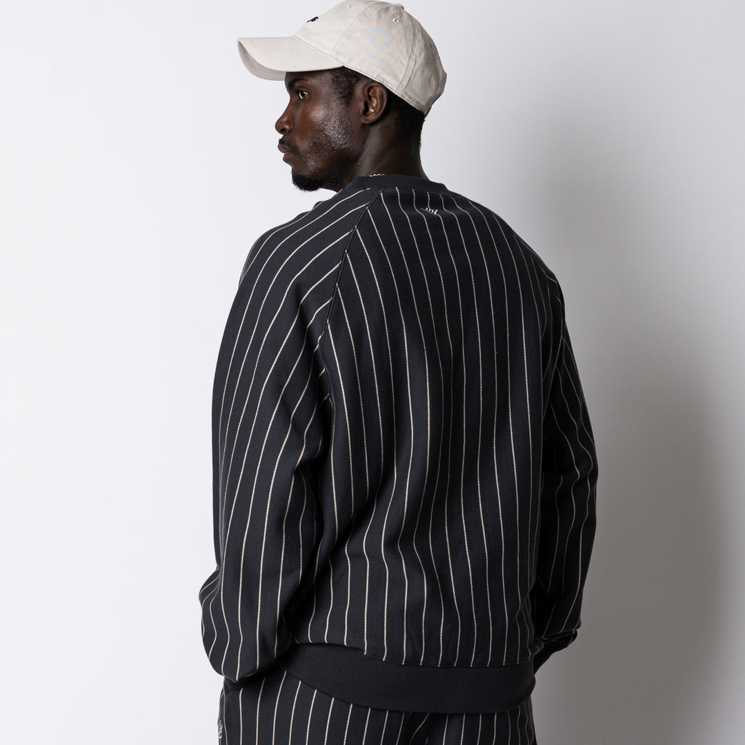 STRIPE SWEAT CREW NECK