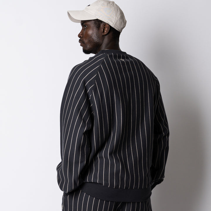 STRIPE SWEAT CREW NECK