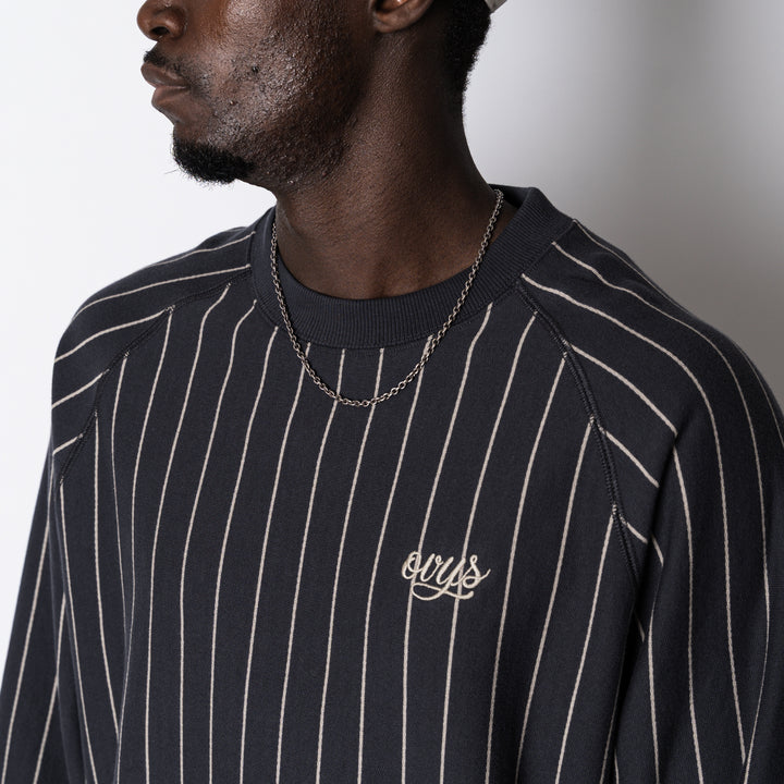 STRIPE SWEAT CREW NECK