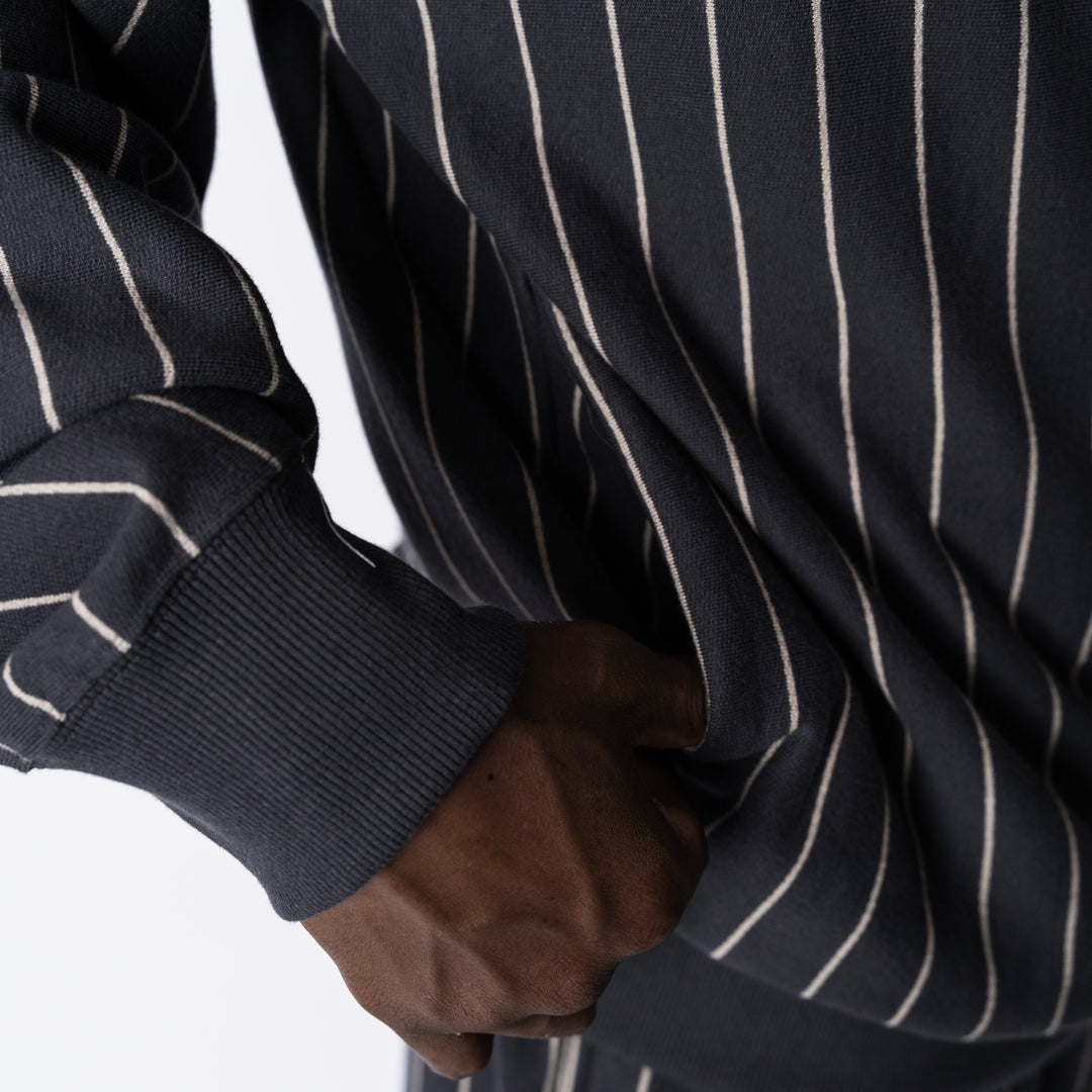 STRIPE SWEAT CREW NECK