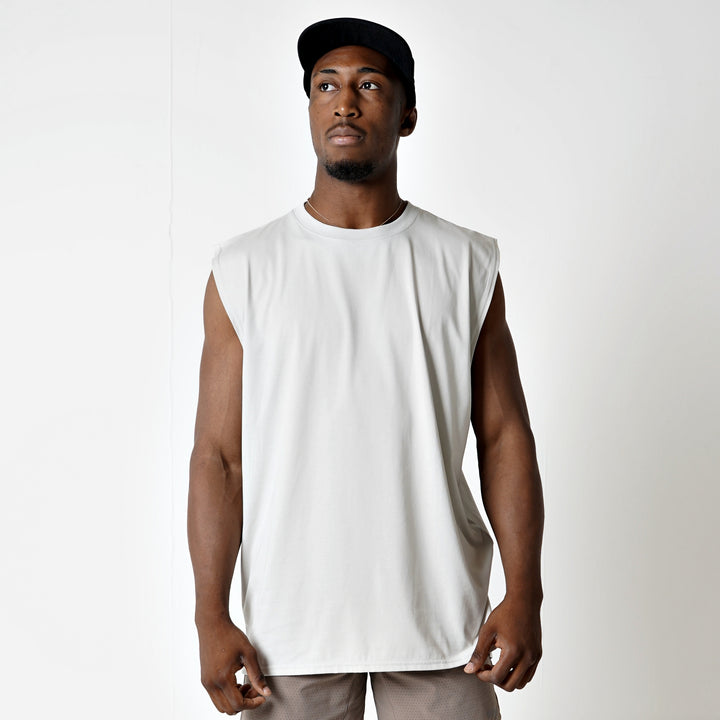 SCRIPT EASY SLEEVELESS SHIRT