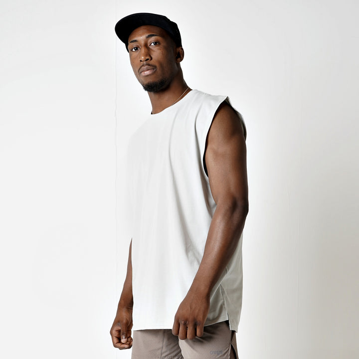 SCRIPT EASY SLEEVELESS SHIRT