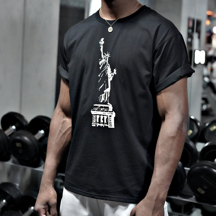 STATUE OF WORKOUT SS TEE