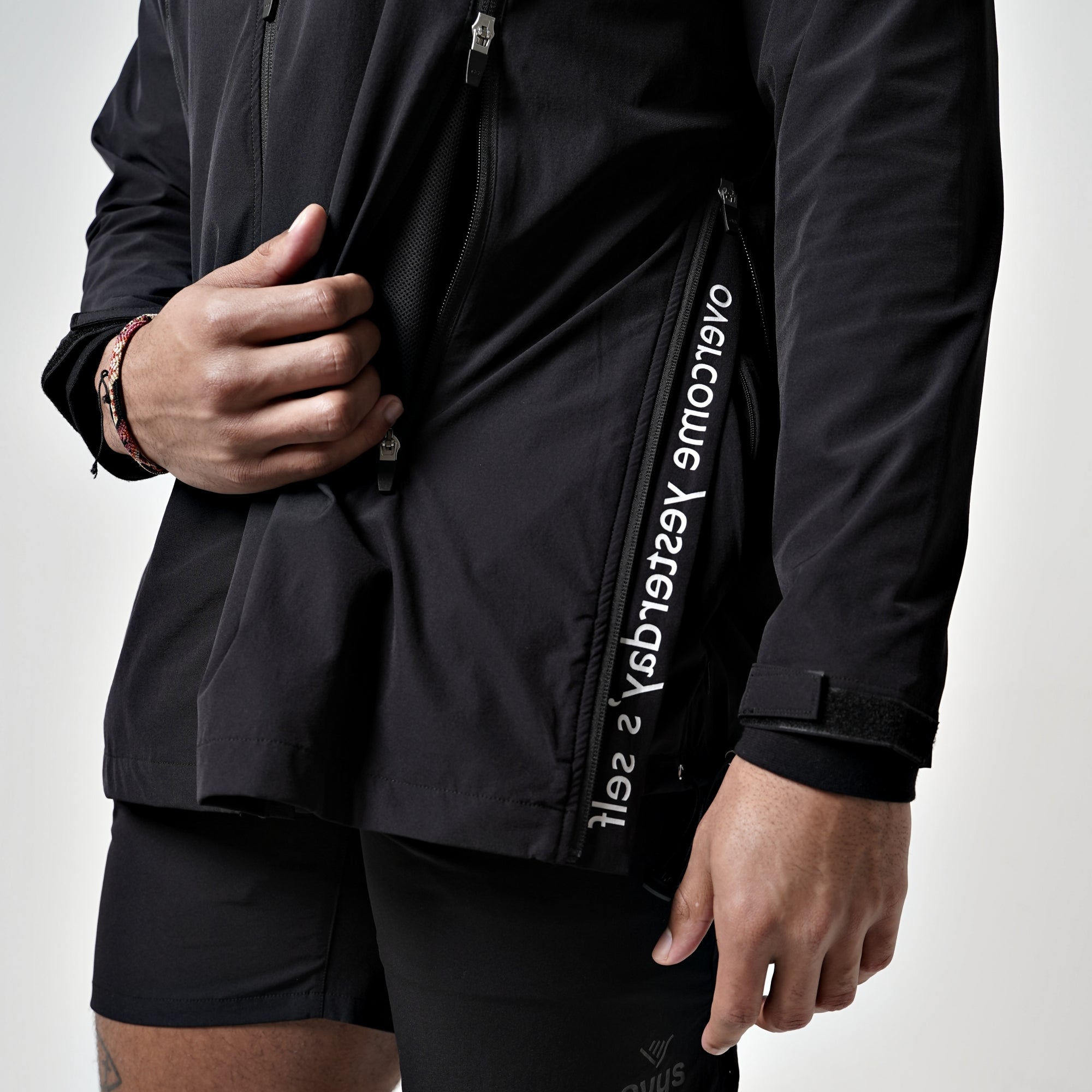 メンズ【ovys公式】ワークアウトナイロンジップアップジャケット