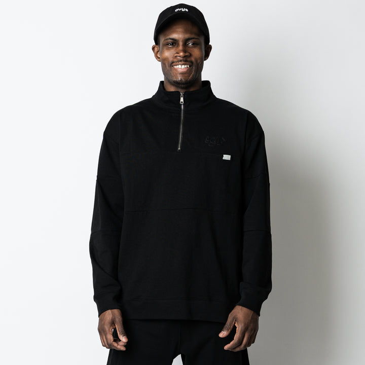 【2/27(金)発売】PANELED HALF ZIP COTTON LS SHIRT