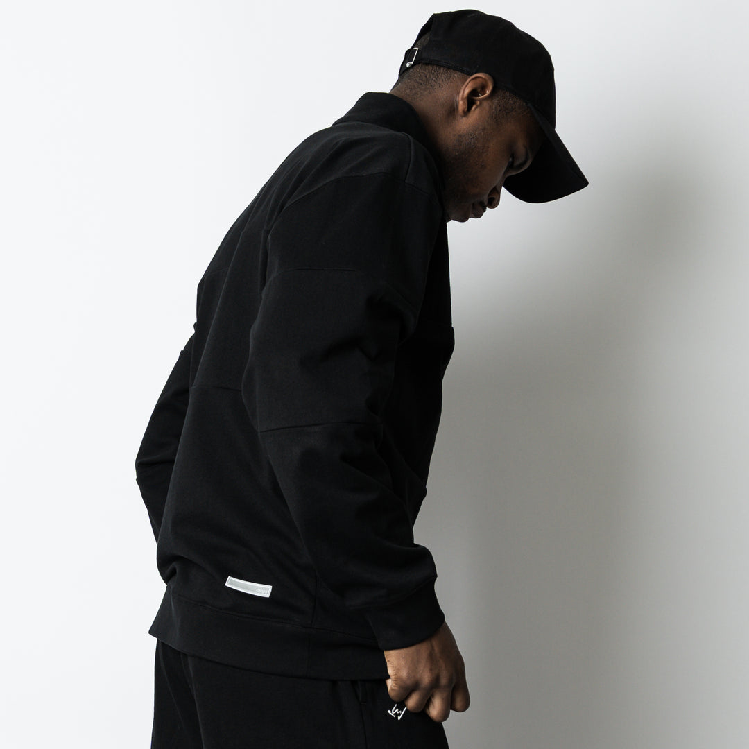 【2/27(金)発売】PANELED HALF ZIP COTTON LS SHIRT