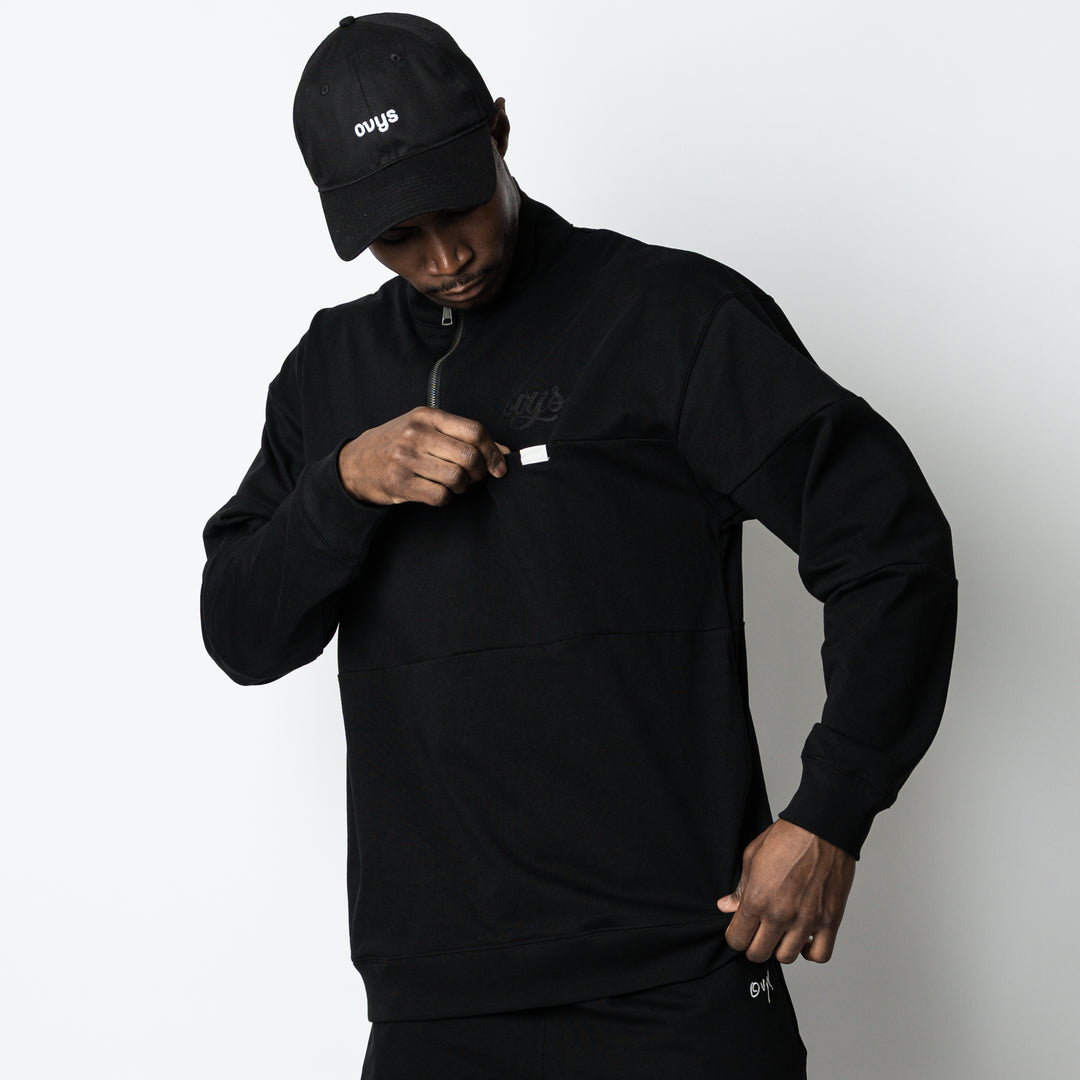 【2/27(金)発売】PANELED HALF ZIP COTTON LS SHIRT