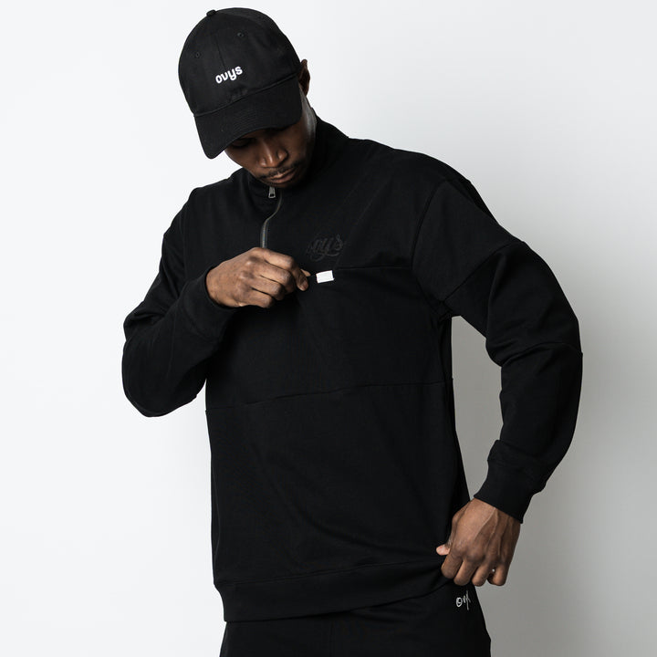 【2/27(金)発売】PANELED HALF ZIP COTTON LS SHIRT