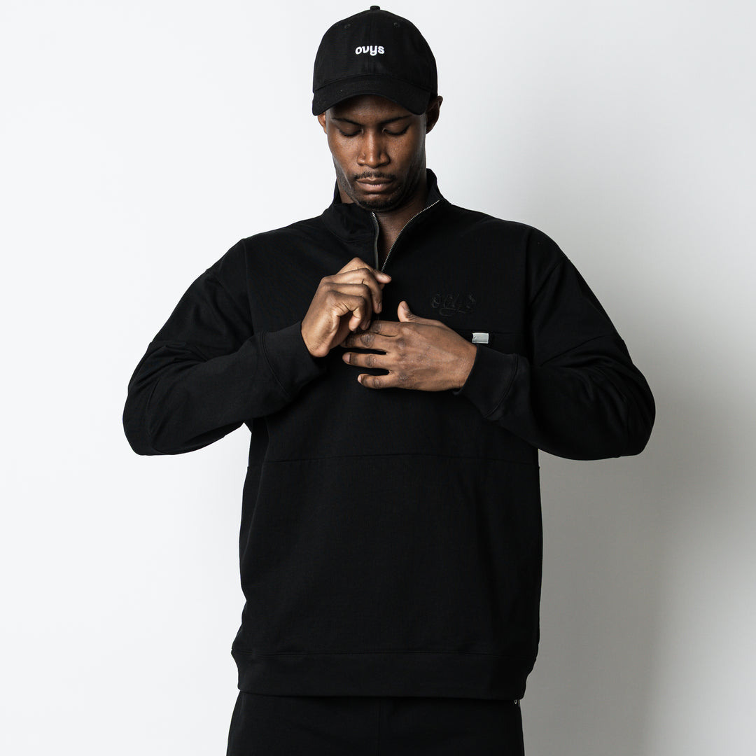 【2/27(金)発売】PANELED HALF ZIP COTTON LS SHIRT