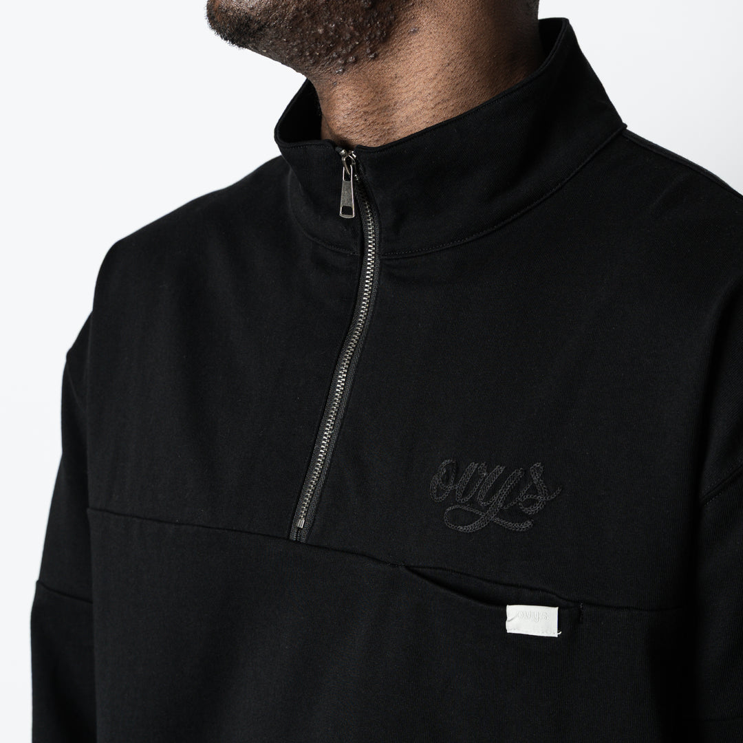 【2/27(金)発売】PANELED HALF ZIP COTTON LS SHIRT