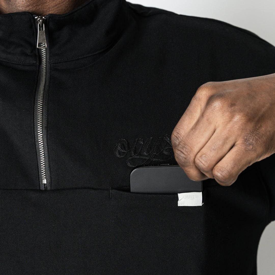 【2/27(金)発売】PANELED HALF ZIP COTTON LS SHIRT