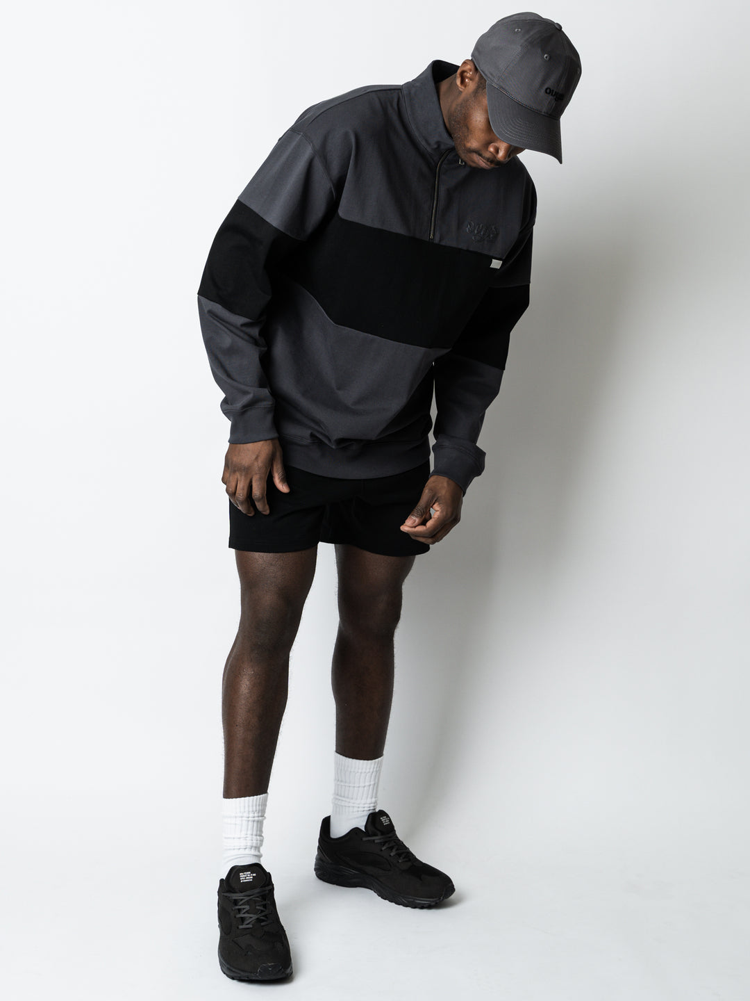 【2/27(金)発売】PANELED HALF ZIP COTTON LS SHIRT