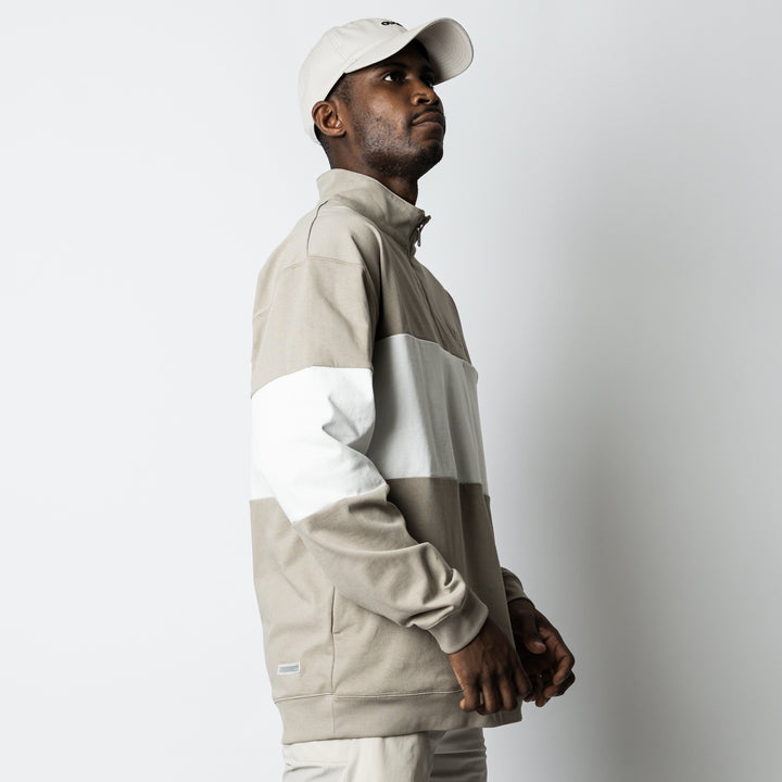 【2/27(金)発売】PANELED HALF ZIP COTTON LS SHIRT