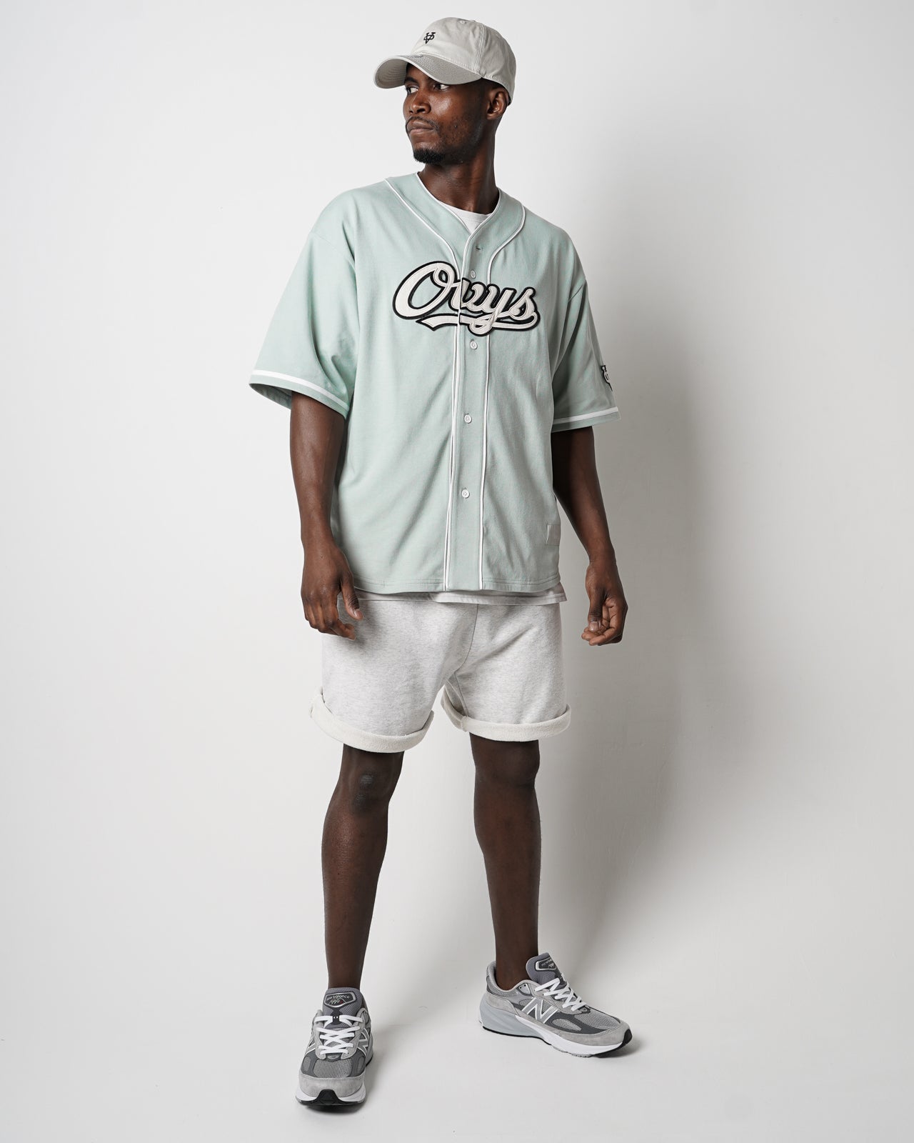 メンズ【ovys公式】オーバーサイズコットンメッシュベースボールシャツ／OVERSIZED C-MESH BASEBALL SHIRT –  ovys(オーヴィーズ)