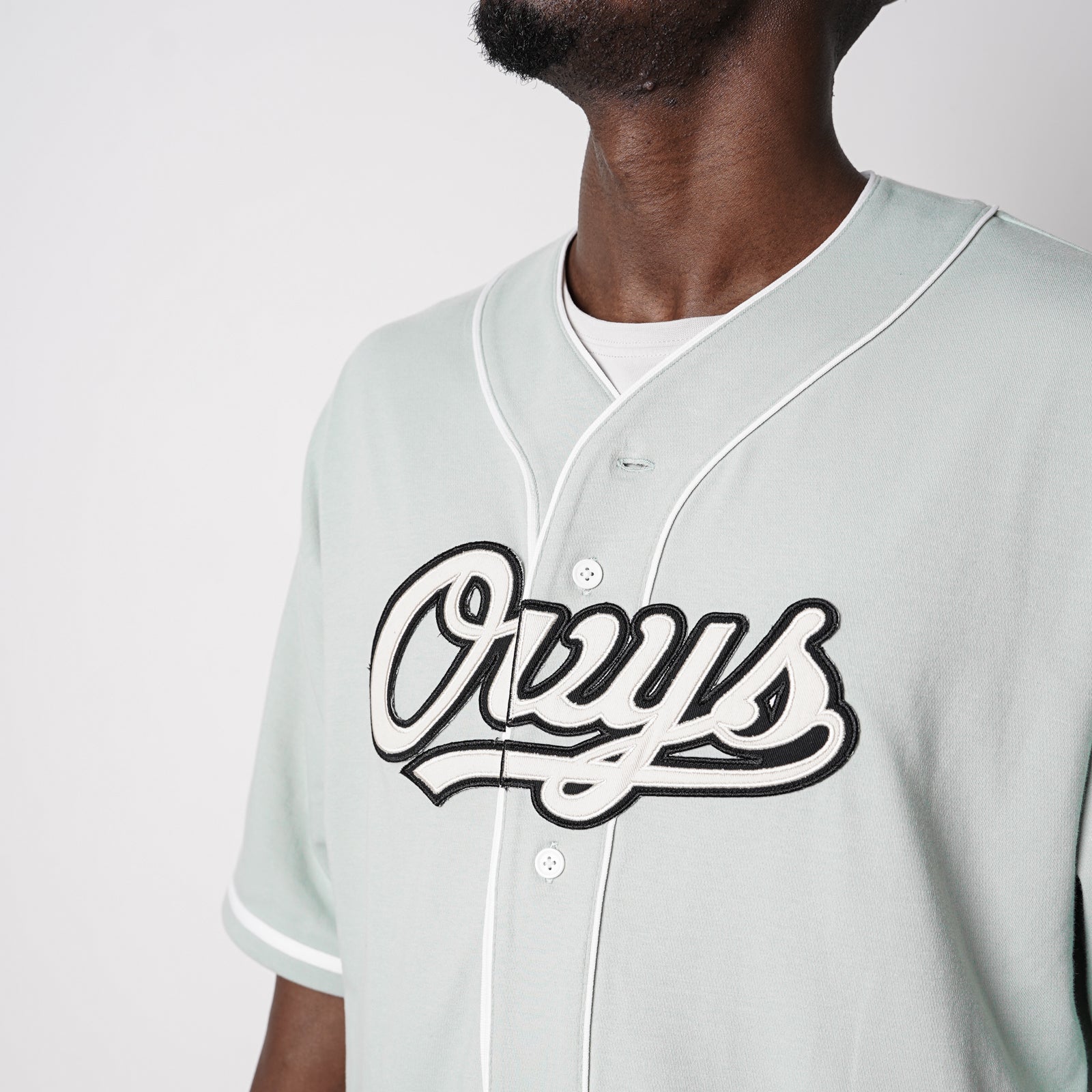 メンズ【ovys公式】オーバーサイズコットンメッシュベースボールシャツ／OVERSIZED C-MESH BASEBALL SHIRT –  ovys(オーヴィーズ)