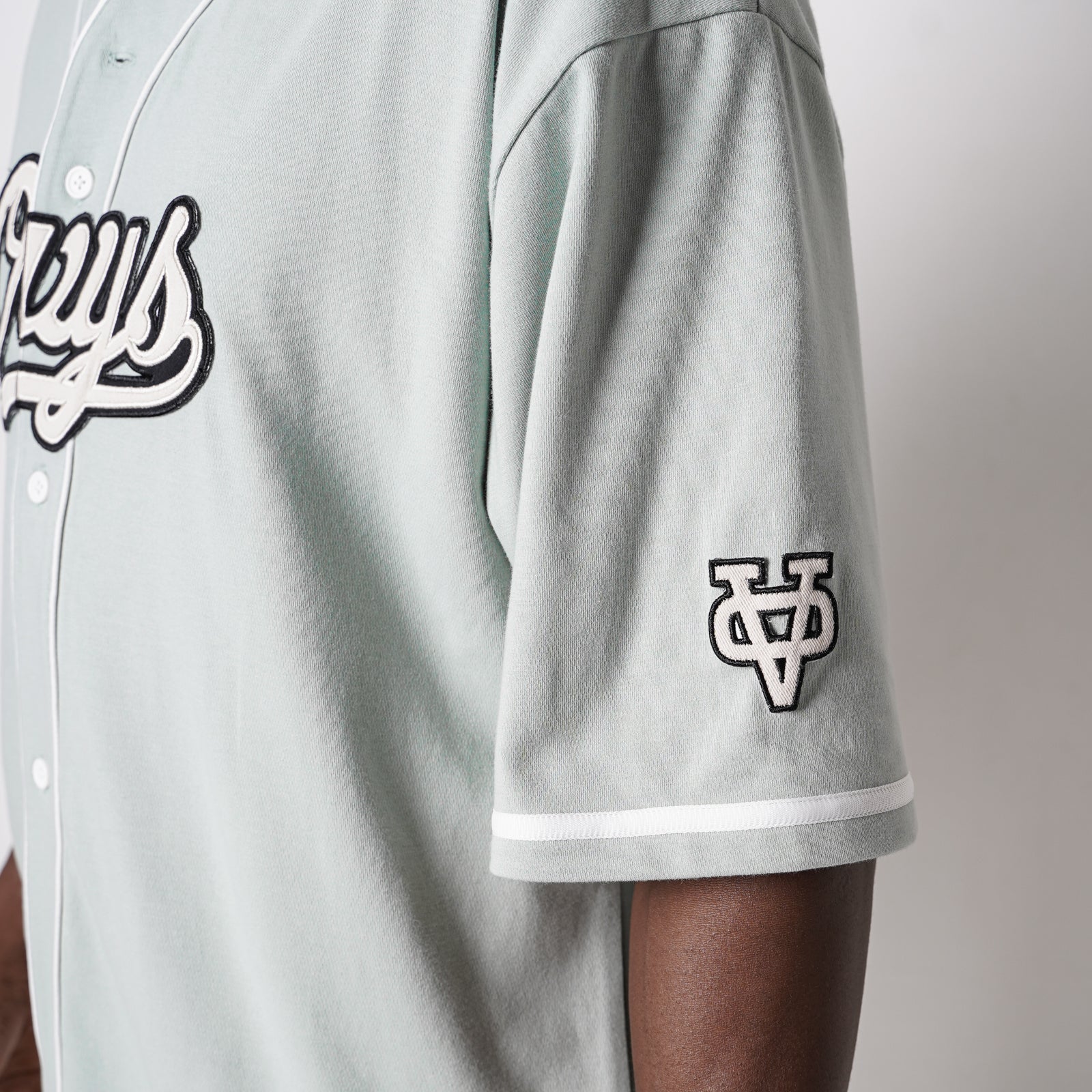 STUSSY メッシュベースボールシャツLサイズ 黒 Stussy（ステューシー