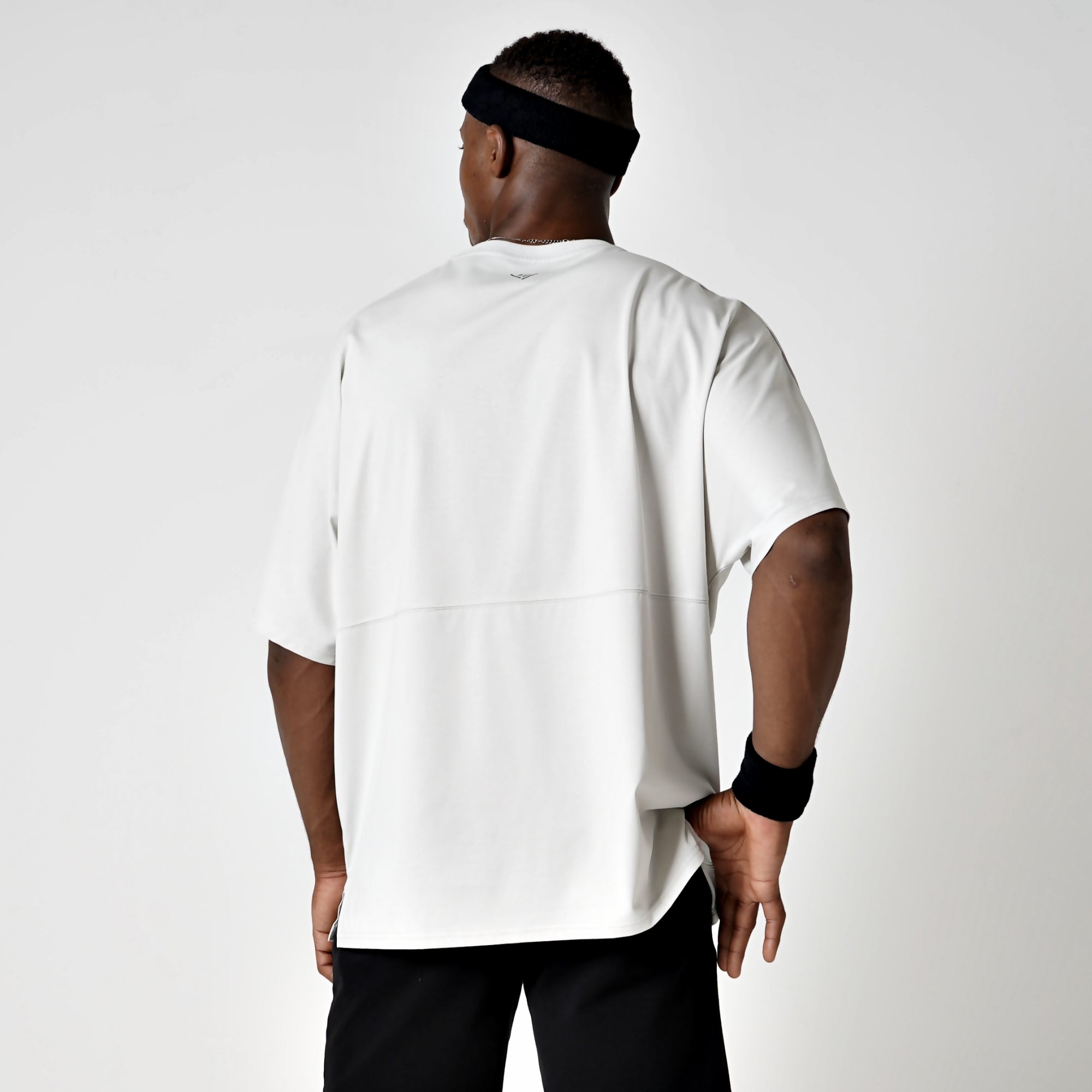 メンズ【ovys公式】ブラックレターオーバーサイズポケットTシャツ