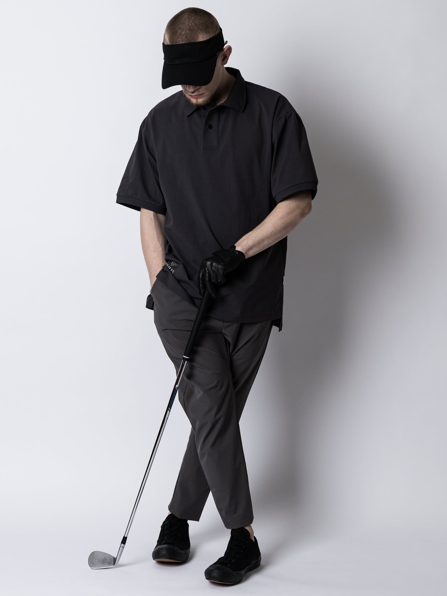 META OVERSIZED SLIT POLO SHIRT – ovys(オーヴィーズ)