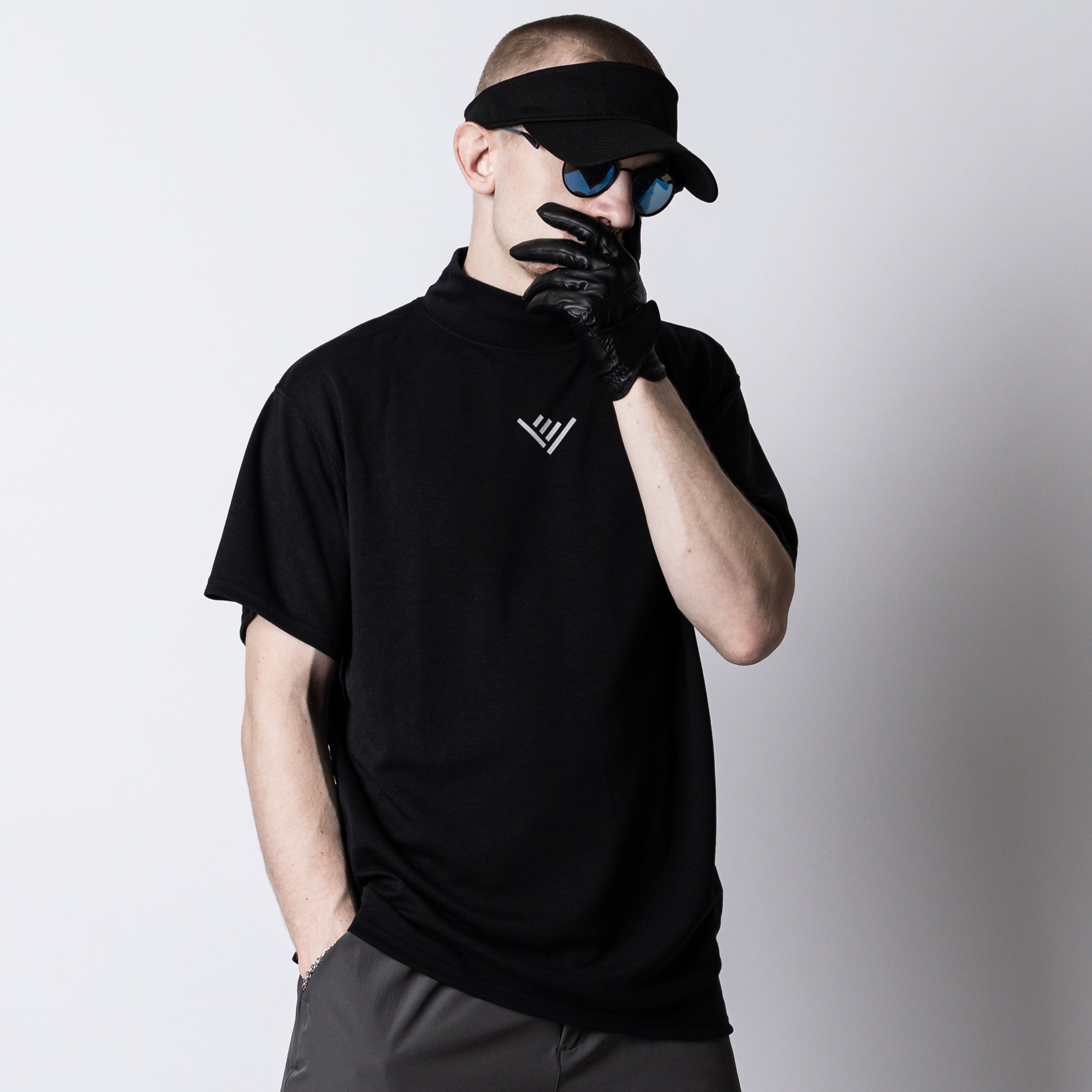 メンズ【ovys公式】モックネックバックメッシュTシャツ／MOCK NECK