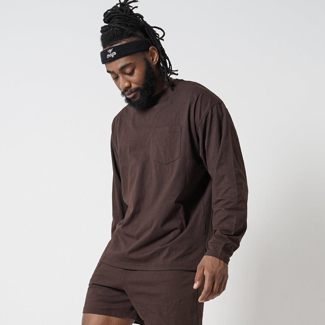 META DRY OVERSIZED PKT LS TEE