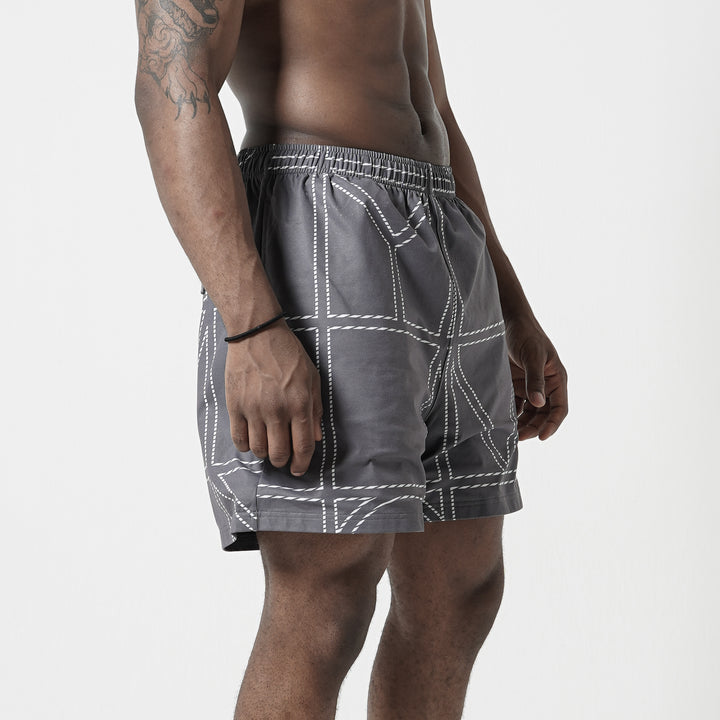 META DRY PATTERNED COMFORT SHORT PANTS