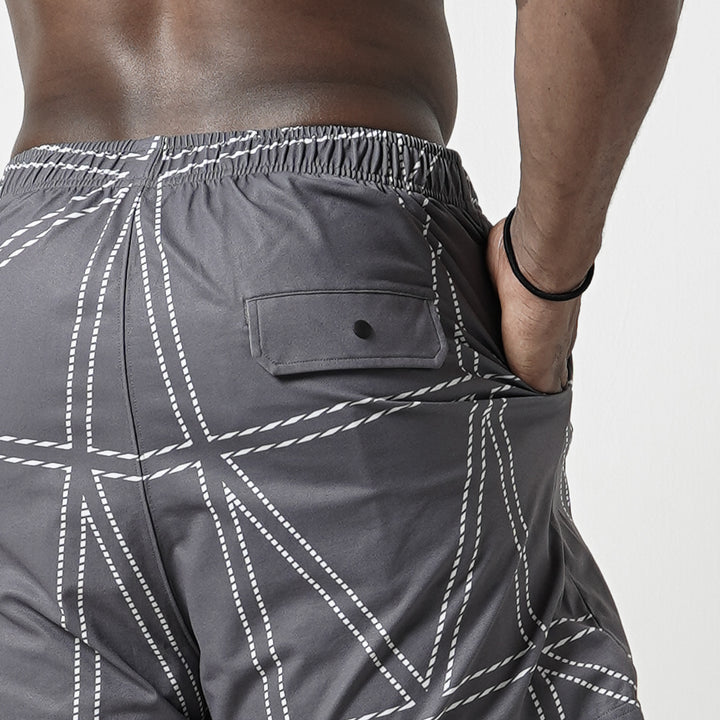 META DRY PATTERNED COMFORT SHORT PANTS