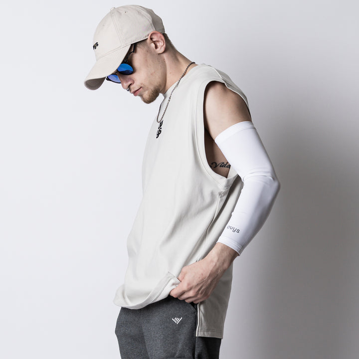 SQUARE LOGO C-MESH SLEEVELESS SHIRT