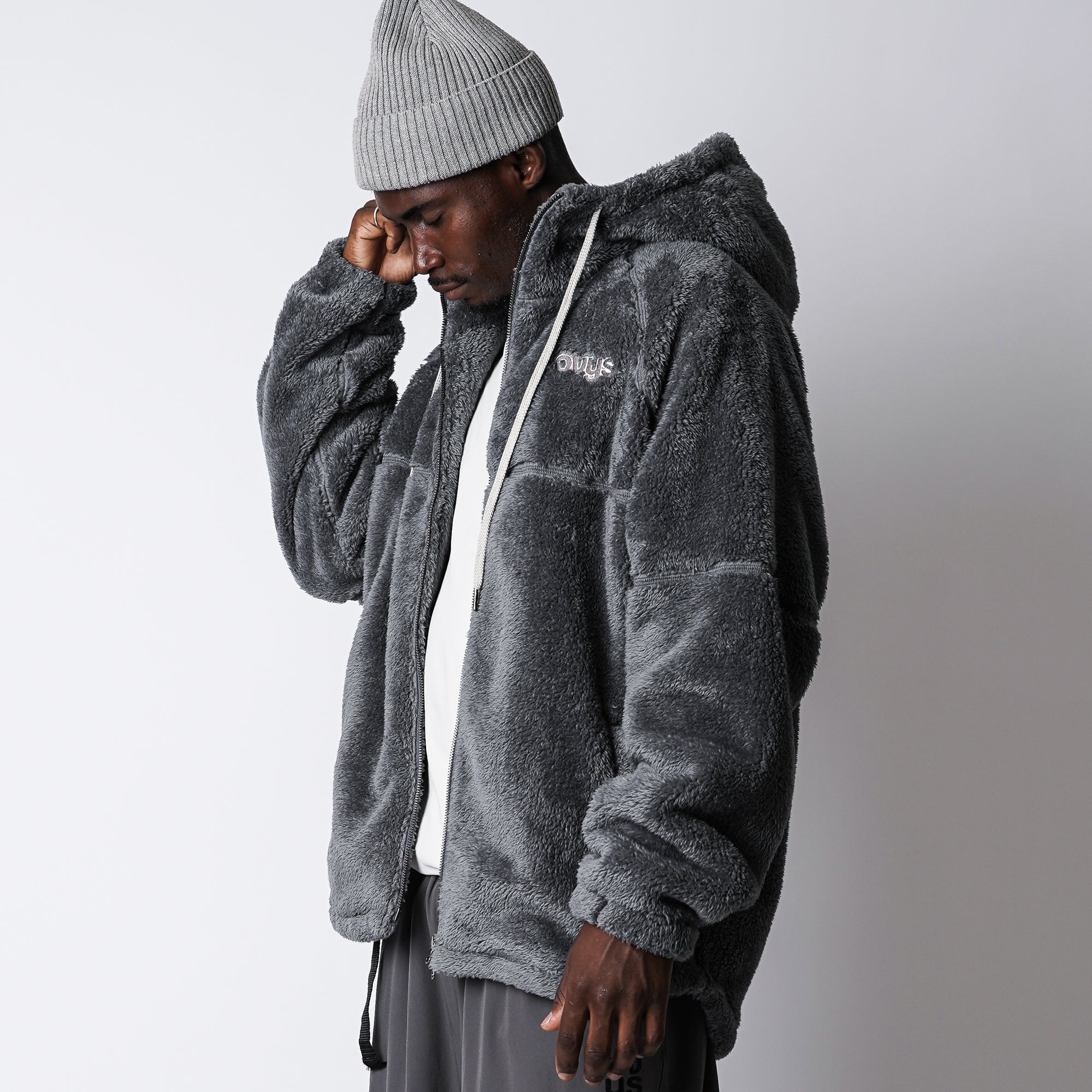 メンズ【ovys公式】フェザーボア ジップアップジャケット – ovys