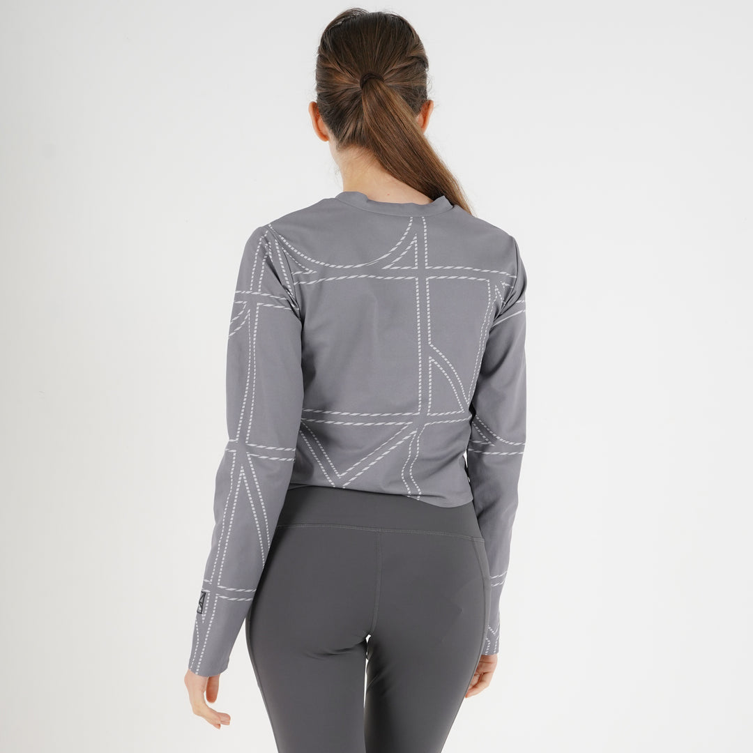 【予約商品】WMNS META DRY PATTERNED TIGHT CROPPED LS TEE