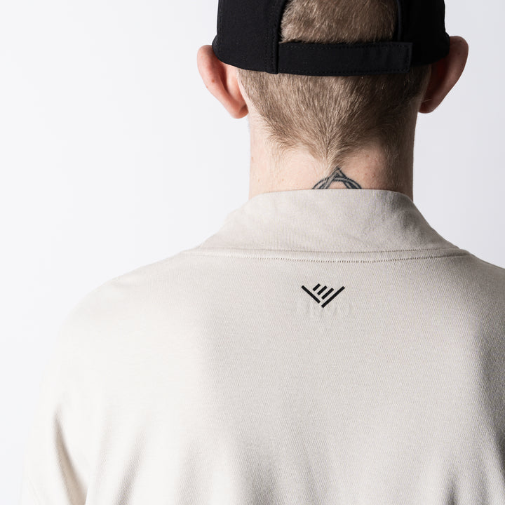 C-MESH MOCK NECK OVERSIZED SS TEE