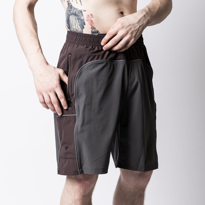 WORKOUT NYLON LINE SHORT PANTS