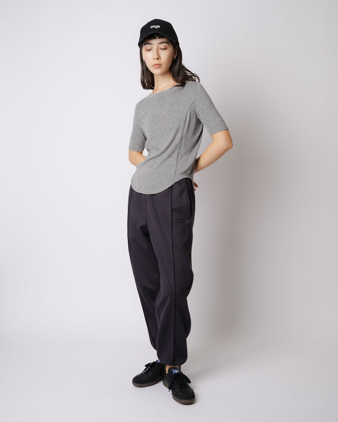 WMNS WOOL BLENDED ROUND HEM HS TEE