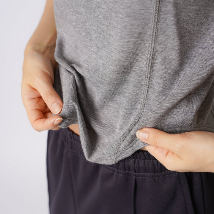 WMNS WOOL BLENDED ROUND HEM HS TEE