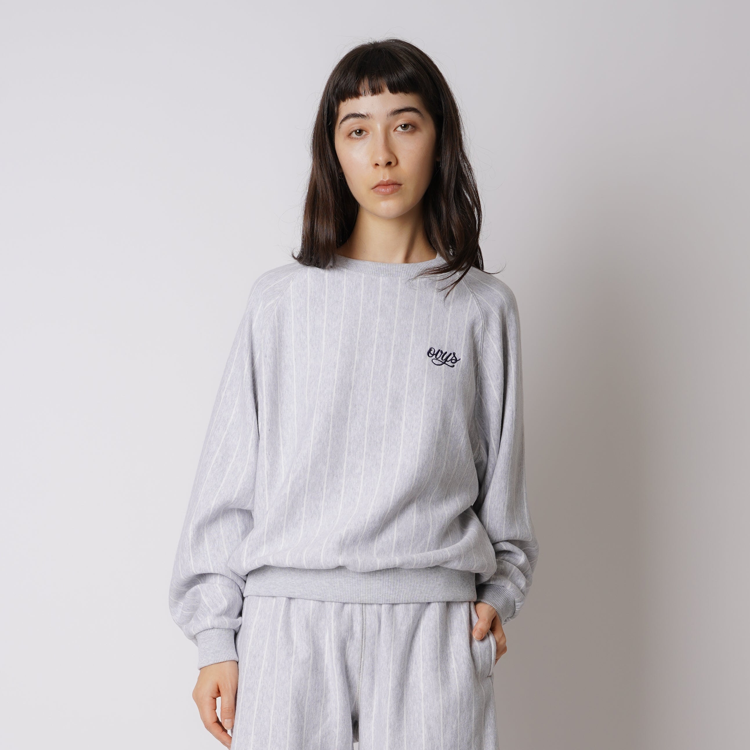 レディース【ovys公式】ストライプスウェットクルーネック – ovys