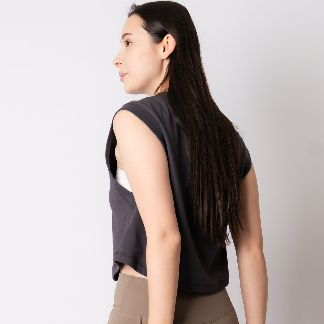 WMNS C-MESH SLEEVELESS SHORT SHIRT