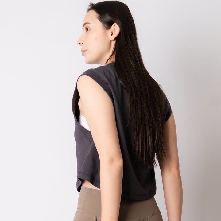 WMNS C-MESH SLEEVELESS SHORT SHIRT