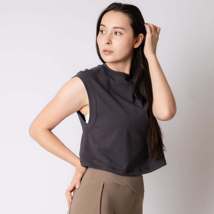 WMNS C-MESH SLEEVELESS SHORT SHIRT