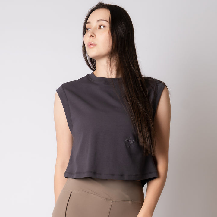 WMNS C-MESH SLEEVELESS SHORT SHIRT
