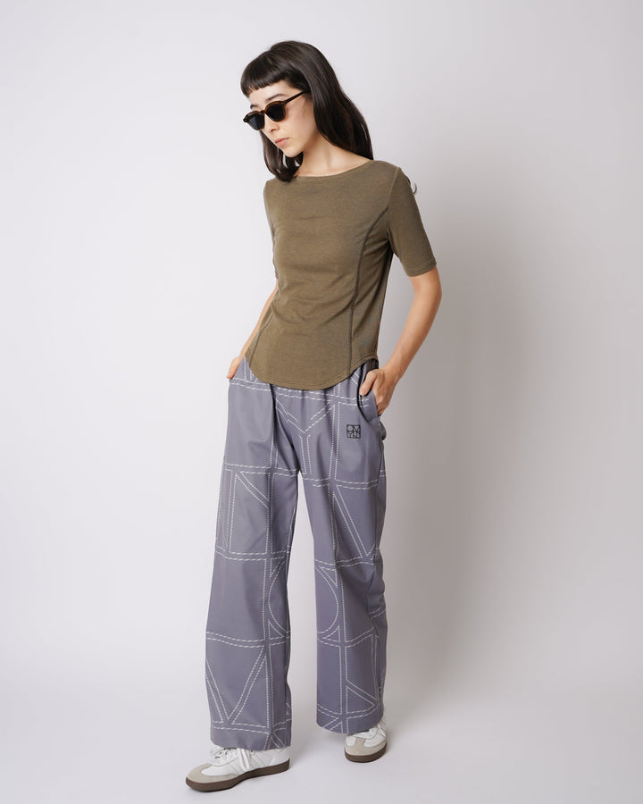WMNS WOOL BLENDED ROUND HEM HS TEE