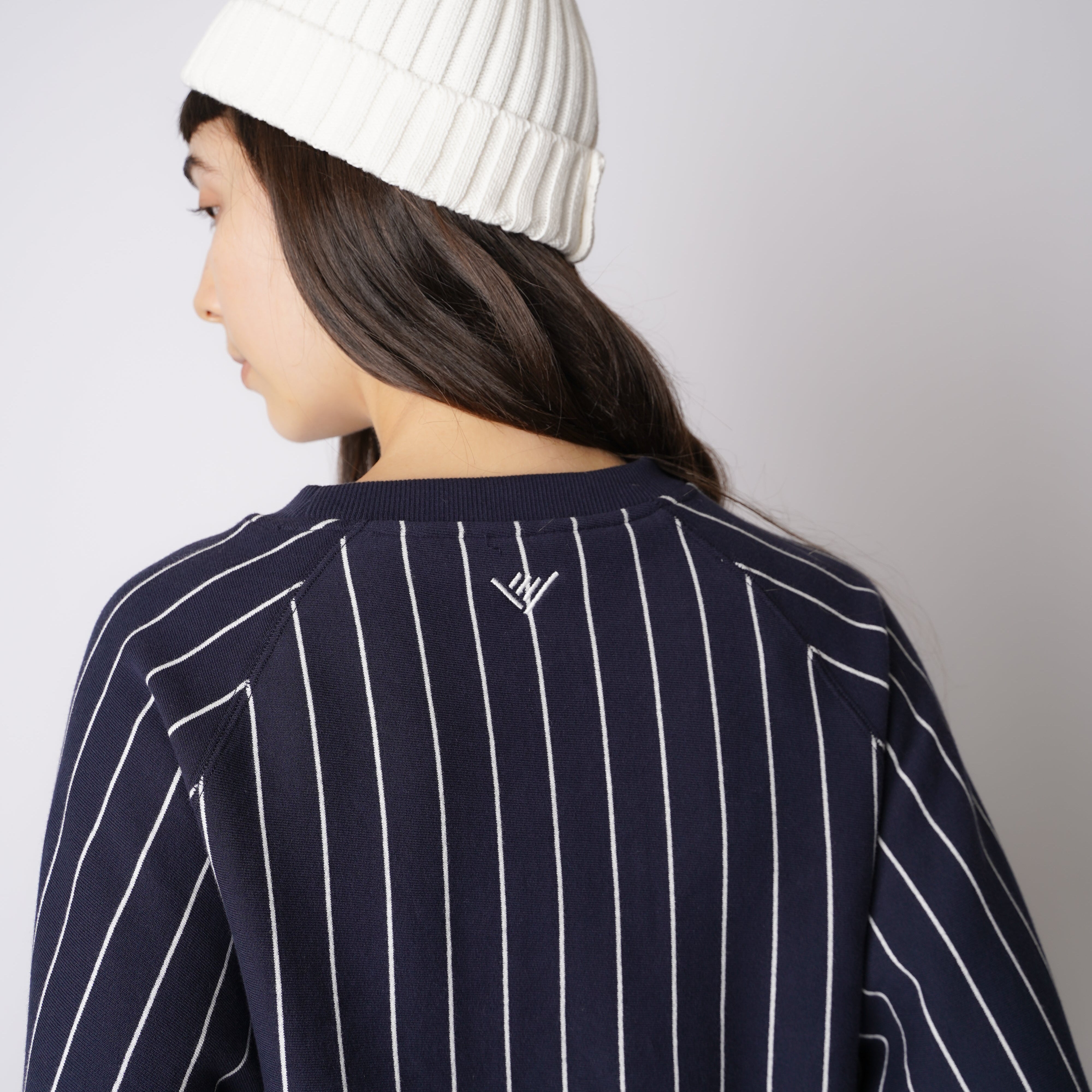 レディース【ovys公式】ストライプスウェットクルーネック – ovys