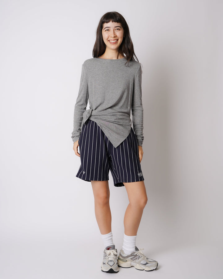 WMNS WOOL BLENDED LONG SLIT LS TEE