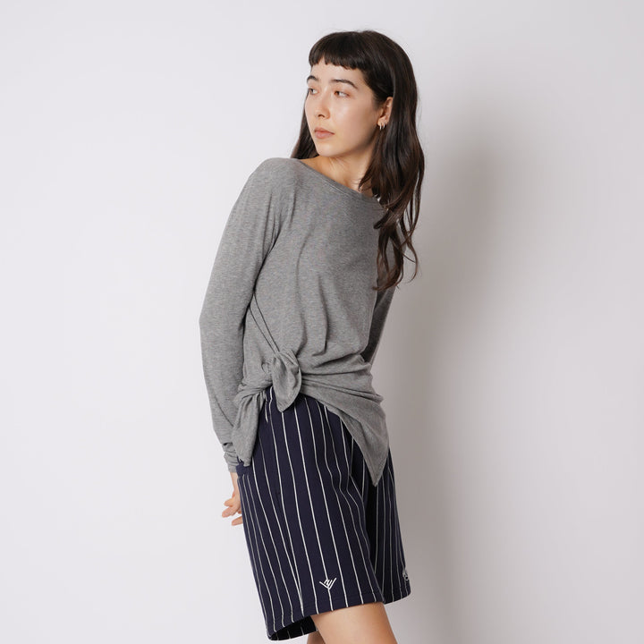 WMNS WOOL BLENDED LONG SLIT LS TEE